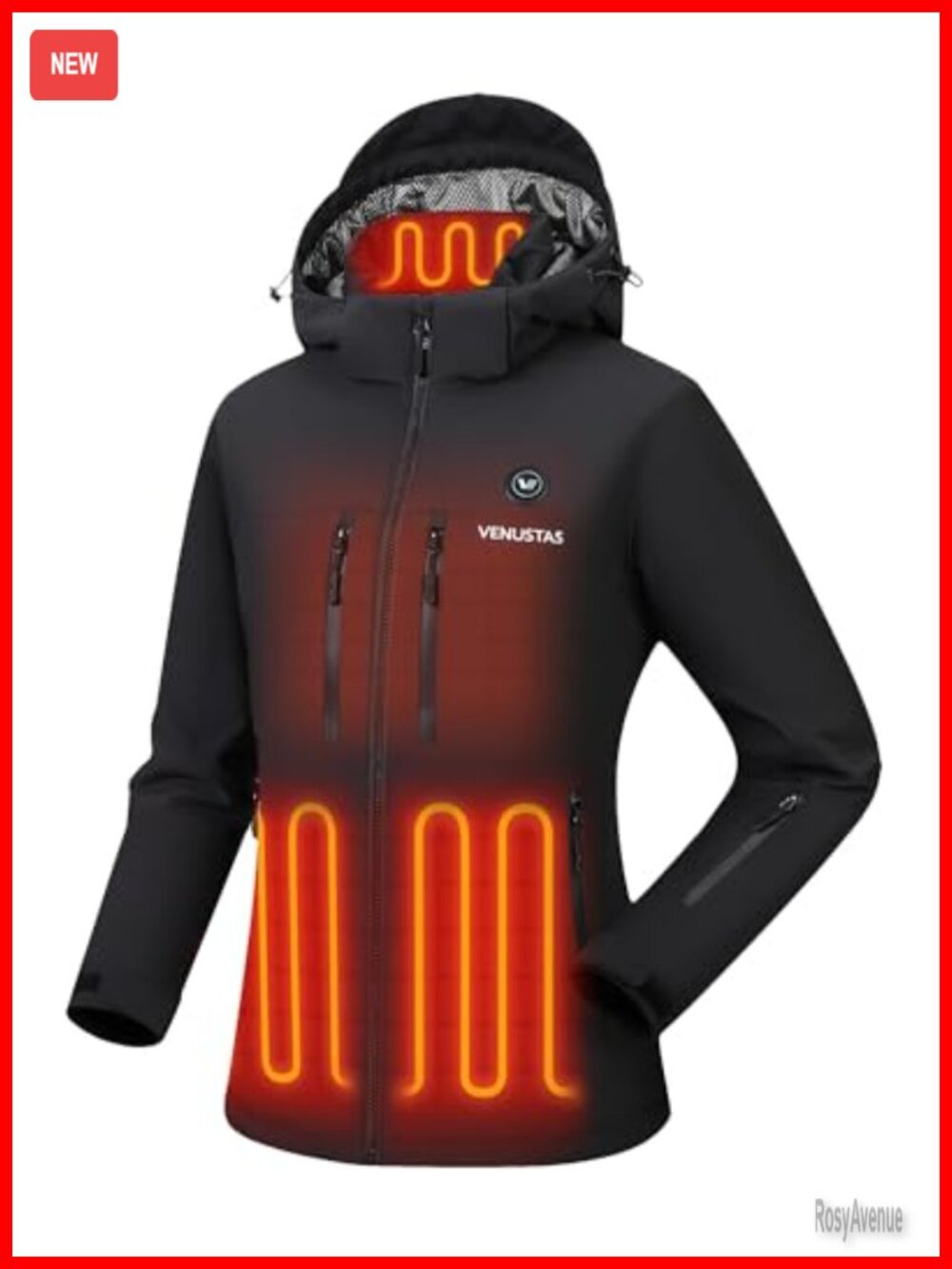 Women's 12V Heated Softshell Jacket Battery Detachable Hood